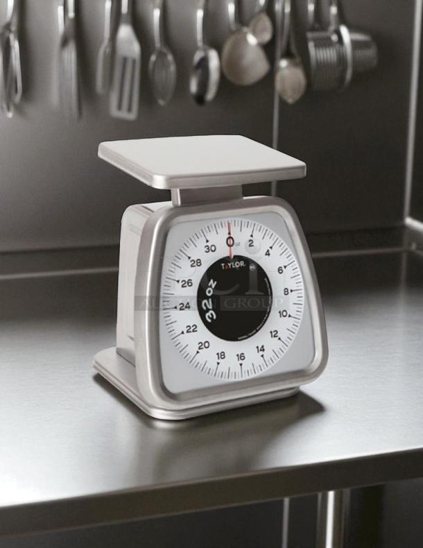 Good Condition - Taylor TS32F Commercial Kitchen Analog Portion Control Scale with Fixed Dial 32 oz. x 1/4 oz. capacity - Tested & Working - Image 1 of 4