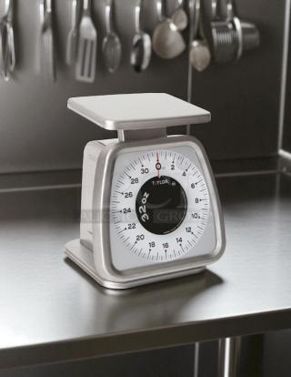 Good Condition - Taylor TS32F Commercial Kitchen Analog Portion Control Scale with Fixed Dial 32 oz. x 1/4 oz. capacity - Tested & Working - Item #1193537