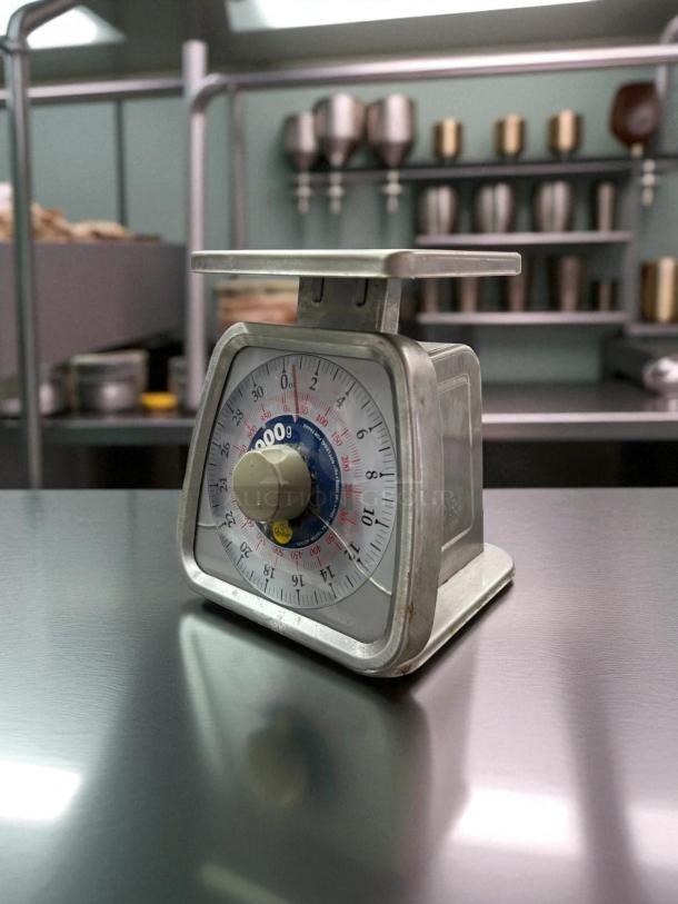 Good Condition - Taylor TS32F Commercial Kitchen Analog Portion Control Scale with Fixed Dial 32 oz. x 1/4 oz. capacity - Tested & Working - Image 4 of 4