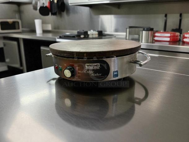 Small & Mighty! - Waring WSC160X 16" Crepe Maker with Heat Resistant Handle 1800W - Tested & Working - Image 2 of 4