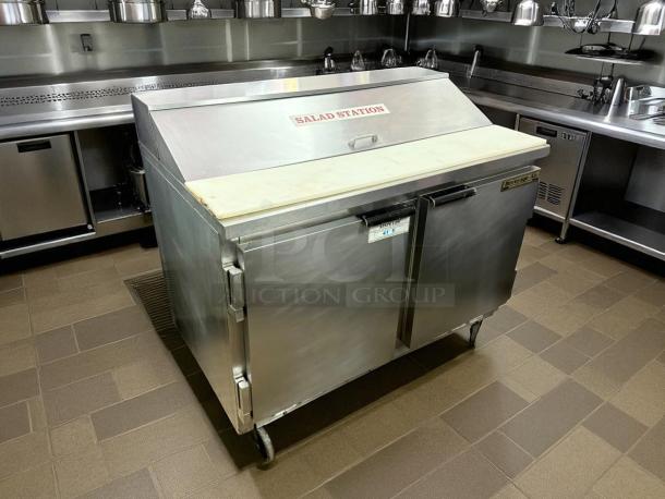 Good Condition - Beverage Air - SPE48-12 - Sandwich Prep Table - Elite Series, 115v. - Tested & Working - Image 2 of 4