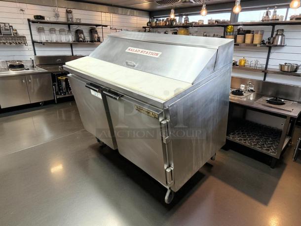 Good Condition - Beverage Air - SPE48-12 - Sandwich Prep Table - Elite Series, 115v. - Tested & Working - Image 3 of 4
