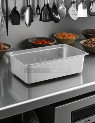 Great Condition - Full Size 6" Deep Anti-Jam Stainless Steel Steam Table / Hotel Pan
