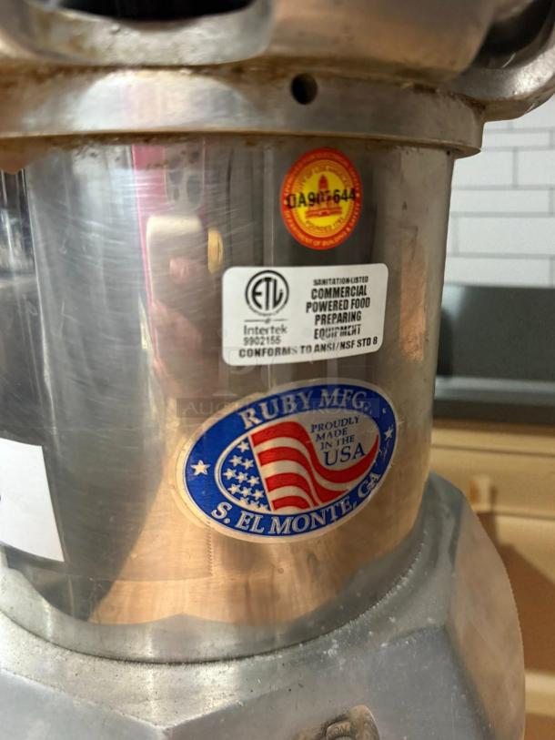 Great Condition - RUBY 2000 Commercial Juice Extractor - Tested & Working - Image 5 of 6