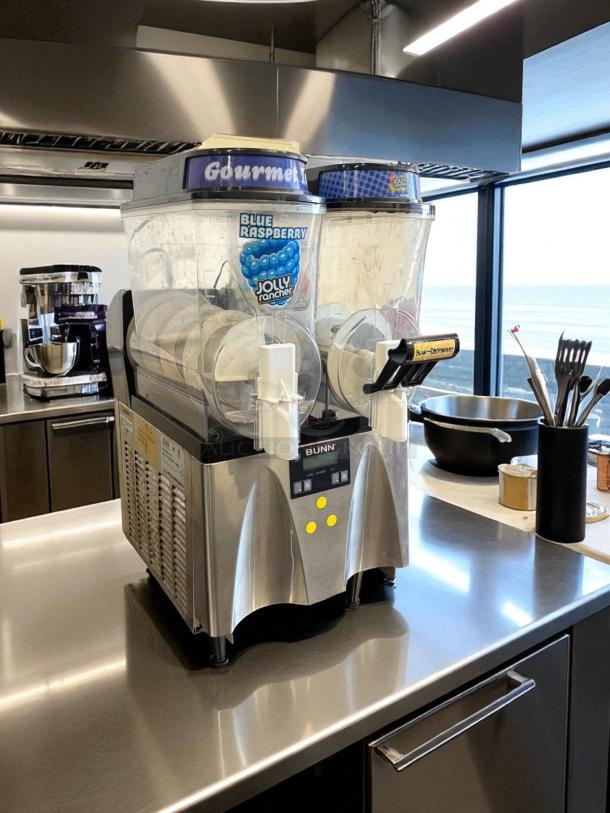 Great Condition - BUNN 34000.0080 ULTRA-2 High Performance Frozen Beverage System with 2 Hoppers, Silver - Tested & Working - Image 2 of 6