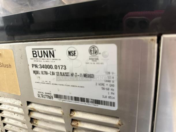 Great Condition - BUNN 34000.0080 ULTRA-2 High Performance Frozen Beverage System with 2 Hoppers, Silver - Tested & Working - Image 6 of 6