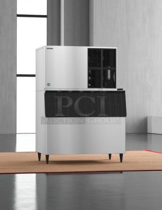 Best Brand! - Hoshizaki Modular Ice Machine 1300 LBof ice per day with Bin – 220V/1phase – Tested & Working! - Item #1193569