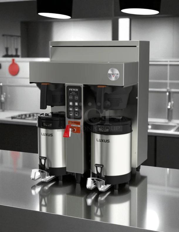 Great Condition - Fetco CBS-1132-V+ Twin Station Coffee Brewer 2x3.0 kW/200-240V E113251 - Tested & Working - Image 1 of 5