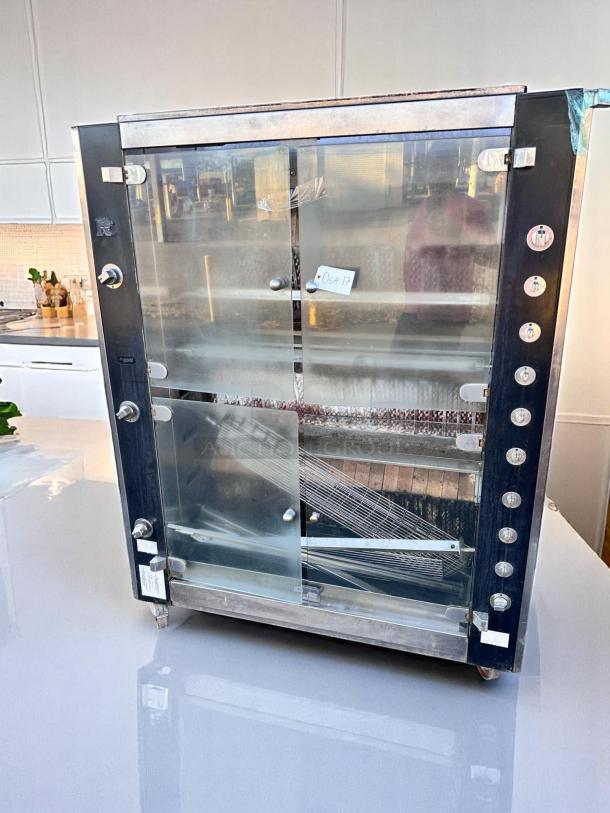 Awesome Condition – 5-Spit Gas Rotisserie Oven – Glass Doors – Commercial Grade – Fully Tested & Working! - Image 8 of 10