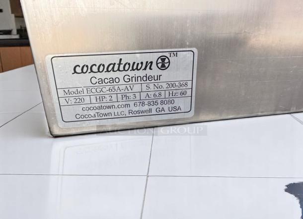 Superb Condition – CocoaTown ECGC-65A-AV Cacao Grindeur – 220V – 3 Phase – Fully Tested & Working! - Image 16 of 16