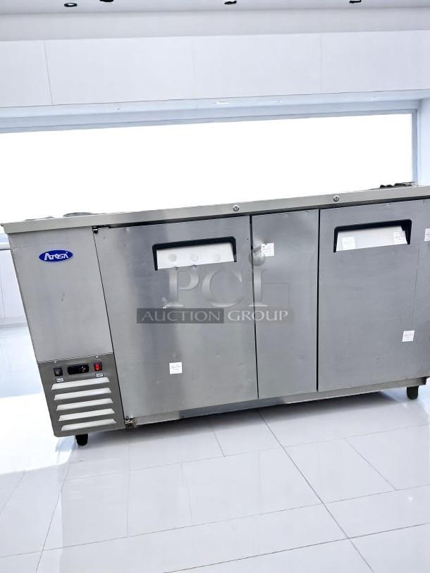 Awesome Condition – Atosa MGF8403 – 3-Door Stainless Steel Back Bar Refrigerator – 115V – Fully Tested & Working! - Image 4 of 5