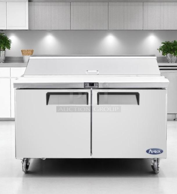 Awesome Condition – Atosa MSF8302 – 2-Door Sandwich Prep Table – 115V – Fully Tested & Working! - Image 1 of 7