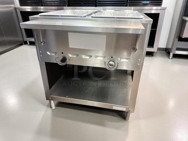 Awesome Condition – Stainless Steel 2-Bay Steam Table – Natural Gas – Fully Tested & Working! - Image 1 of 6