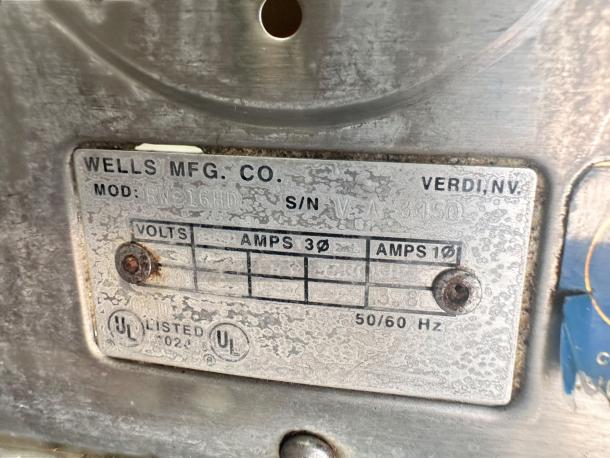 Excellent Condition – Wells RW-16HD – Commercial Food Warming Drawer – 208V – Fully Tested & Working! - Image 7 of 7