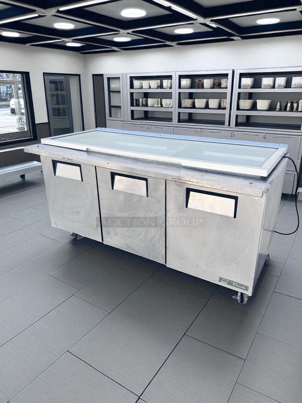 Excellent Condition – True TSSU-72-30M-B-ST – 3-Door Refrigerated Sandwich Prep Table – 115V – Fully Tested & Working! - Image 1 of 10