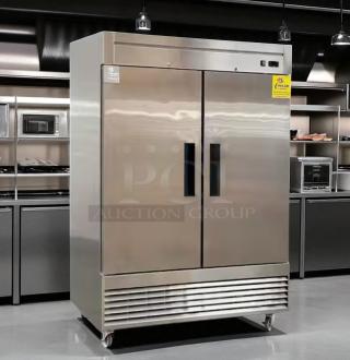 Excellent Condition – Cooler Depot XB54F-HC – Two Door Reach-In Freezer – 115V – Fully Tested & Working!