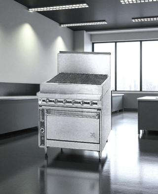 Excellent Condition – Montague Legend Radiant Charbroiler Gas Range with Convection Oven – Fully Tested & Working!