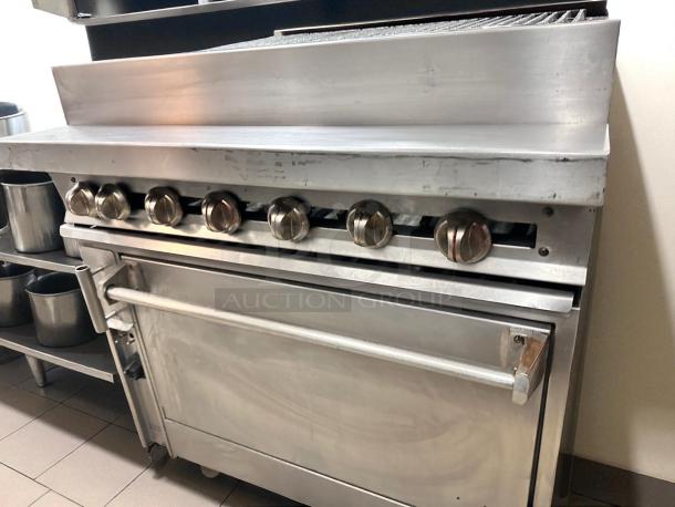 Excellent Condition – Montague Legend Radiant Charbroiler Gas Range with Convection Oven – Fully Tested & Working! - Image 3 of 7