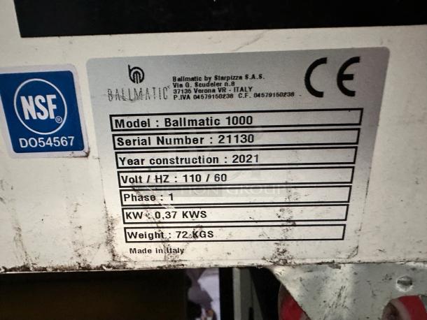 Superb Condition – Masstro by Empire – Ballmatic 1000 Dough Divider – 110V – Fully Tested & Working! - Image 8 of 9