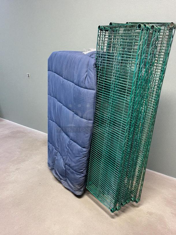 Awesome Condition – Green Epoxy Wire Shelving – 24" x 60" – Set of 6 Shelves ! - Image 2 of 4
