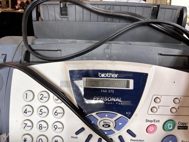 Excellent Condition – Brother FAX-575 – Personal Plain Paper Fax Machine – 120V –  Fully Tested & Working! - Image 3 of 7
