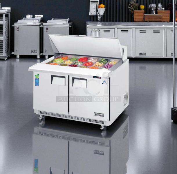 Outstanding Condition – Everest EPBR2 – Two Door – Sandwich/Salad Prep Table Refrigerator – 115V – Fully Tested & Working! - Image 1 of 10