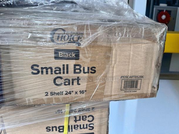 Brand New in Box – Choice Small Bus Cart – 2 Shelf – Black – Lightweight & Durable – 24" x 16" - Image 2 of 5