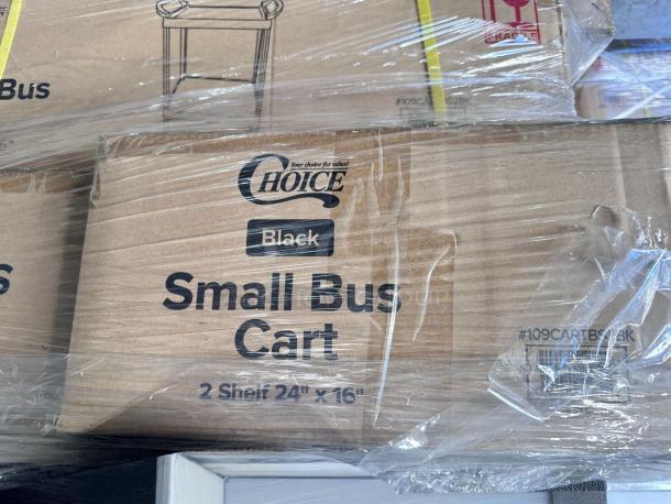 Brand New in Box – Choice Small Bus Cart – 2 Shelf – Black – Lightweight & Durable – 24" x 16" - Image 3 of 5