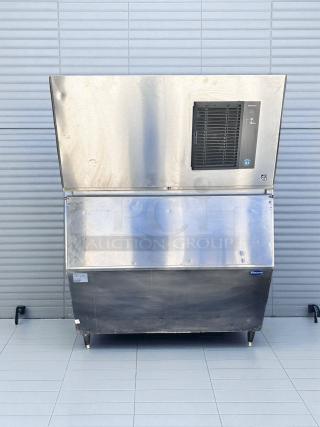 Excellent Condition – Hoshizaki IM-500SAA Ice Maker with Follett 650SF Ice Storage Bin – 115V – Fully Tested & Working! - Item #1194116