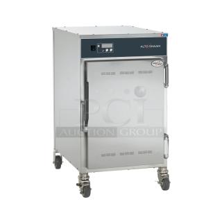 Brand new 2025 Alto Shaam 500-S stainless steel 6-pan holding cabinet, 230V, 1-phase, with digital control panel.