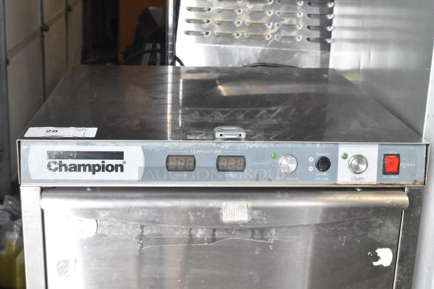 Champion UH230B-70 Stainless Steel Commercial Undercounter Dishwasher with digital controls, in good condition.