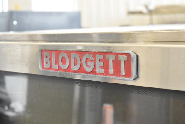 Blodgett BCX-14 stainless steel commercial electric combi convection oven with view-through doors and thermostatic controls.