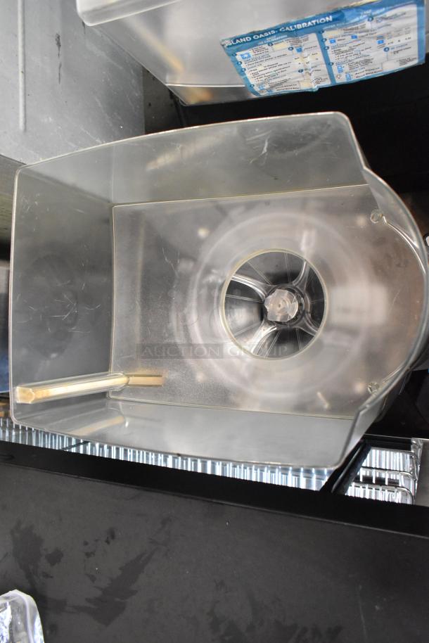 Taylor SB24-12 stainless steel commercial drink blender in good condition, 115V, 1 phase. Features calibration chart label.