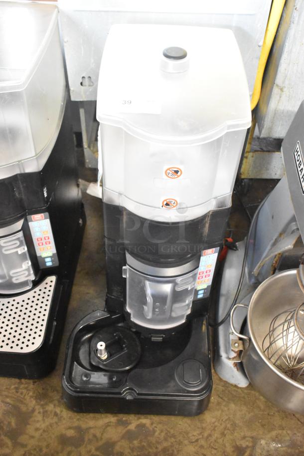 Taylor SB24-12 stainless steel commercial drink blending machine, 115V, 1 phase, touchscreen controls, clean condition.
