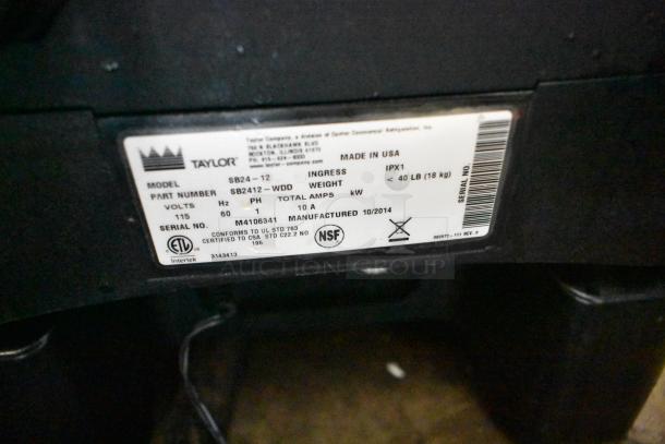 Taylor SB24-12 Stainless Steel Drink Blender, 115V, 1 Phase. Includes ETL and NSF certifications, made in USA.