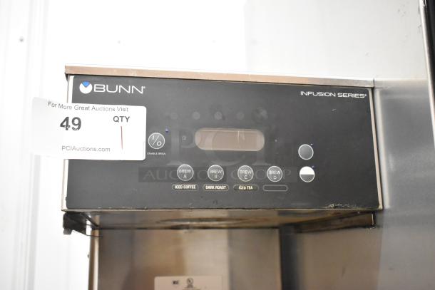 2020 Bunn IC3-DBC stainless steel iced tea machine, commercial countertop model, 120/208V, 1 phase, good condition.