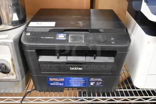 Brother HL-L2380DW printer; multifunctional copier and fax, minor scuffs. Visible label: reliability, easy connectivity.