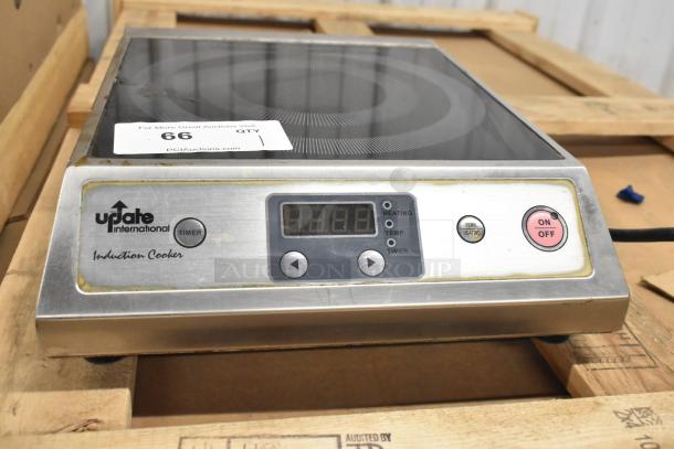 Update IC-1800W Stainless Steel Induction Range, single deck, countertop model. Digital display, 120V, 1 phase.