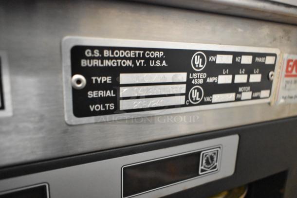 Blodgett UCI/AA stainless steel heated holding case with visible serial number, 208/240 volts, 1 phase.