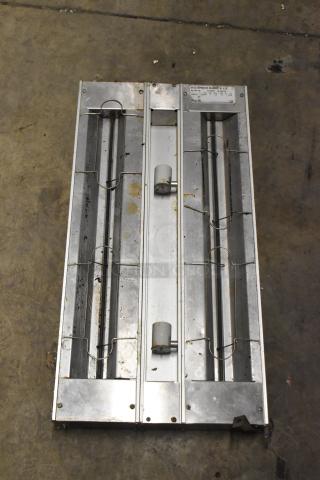 Hatco GRAHL-30D metal heat strip, 120/208 volts, 1 phase, used condition, visible mounting brackets, and model label.