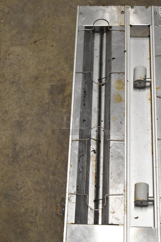 Hatco GRAHL-30D metal heat strip, 120/208V, 1 phase, used condition, visible wear and discoloration.