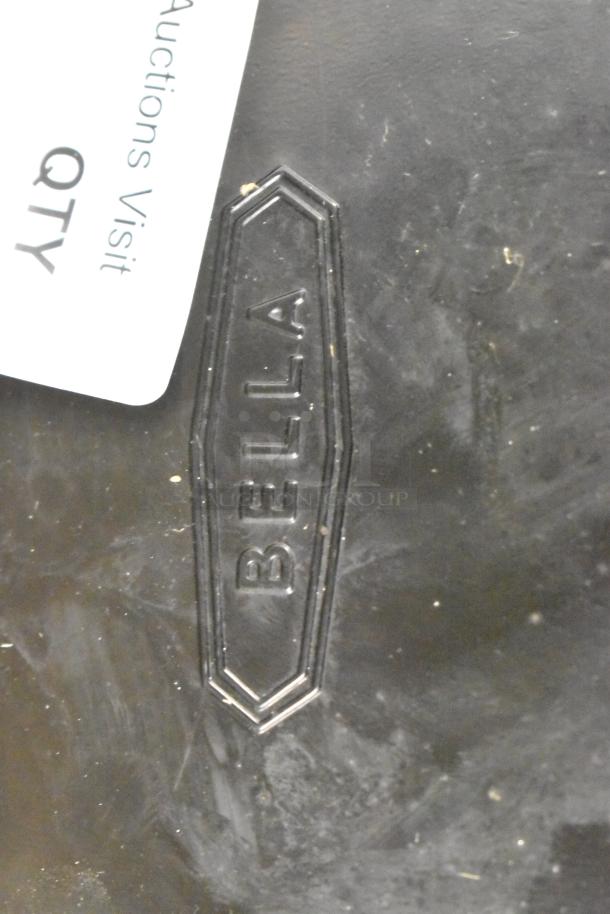 Bella Metal Countertop Waffle Maker, 120 Volts, 1 Phase, black finish, brand logo visible.