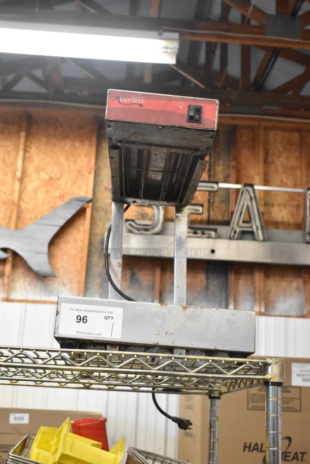 2019 Avantco 177FFDS1 metal countertop warmer, 120 volts, 1 phase. Visible wear and PCI Auctions tag.