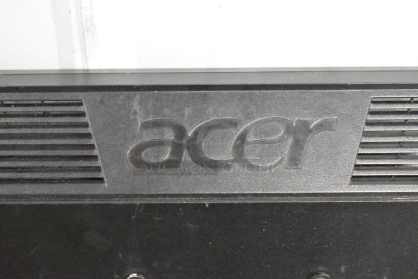 Two Acer V173 monitors with visible Acer branding. Condition appears used. Auction includes both units for bid.