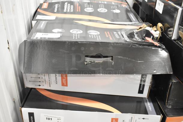 2 new AvaMix 928IBHD21 immersion blenders, 21", 1 1/4 hp, 120V. Scratch and dent packaging shown.