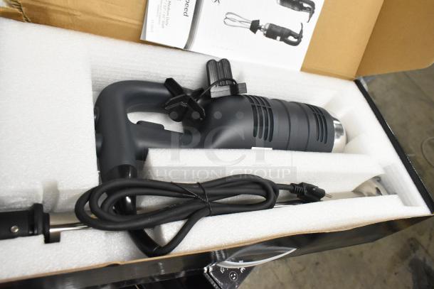 Brand new AvaMix 928IBHD21 21" heavy-duty immersion blender, 1 1/4 hp, 120 Volts, in original packaging.