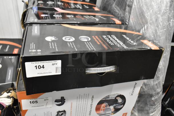 Brand new AvaMix 928IBHD12 12" heavy-duty immersion blender in original box. Scratch and dent condition. 1 1/4 hp, 120 volts.