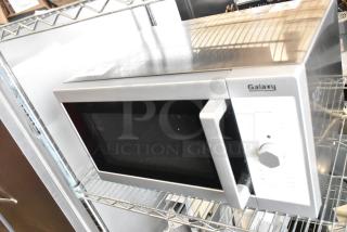 2021 Galaxy 177MW1000PD commercial countertop microwave oven, metal finish, 120 Volts, 1 Phase, pristine condition.