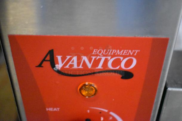 Avantco 184BT18A Stainless Steel Vertical Contact Conveyor Bun Toaster, 120V, commercial use, durable and efficient.