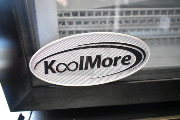 KoolMore KM-MDR-1GD-10C commercial display refrigerator, brand new scratch and dent, single door, 115V, 1 phase.